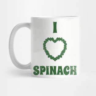 I Love Spinach Veggie Lovers Mug